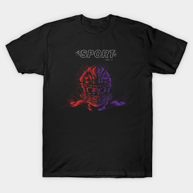 Scribble Sport Skull T-Shirt by scribble13